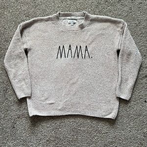 Rae Dunn Crewneck Sweater ‘MAMA’ Sz L